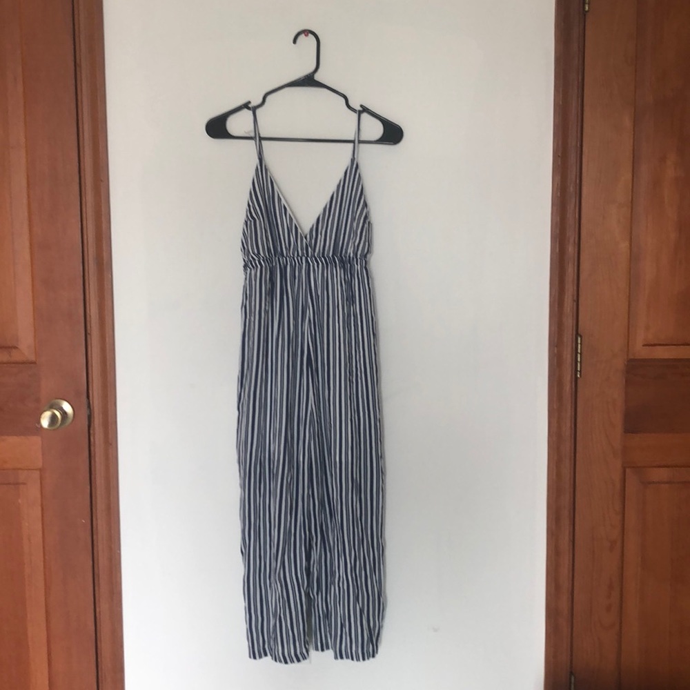 Striped beachy jumpsuit